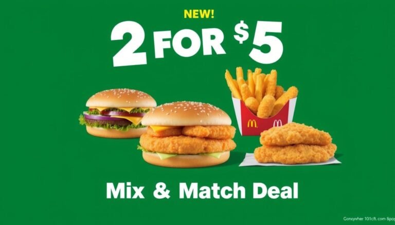 McDonald's Menu Specials 2 for $5