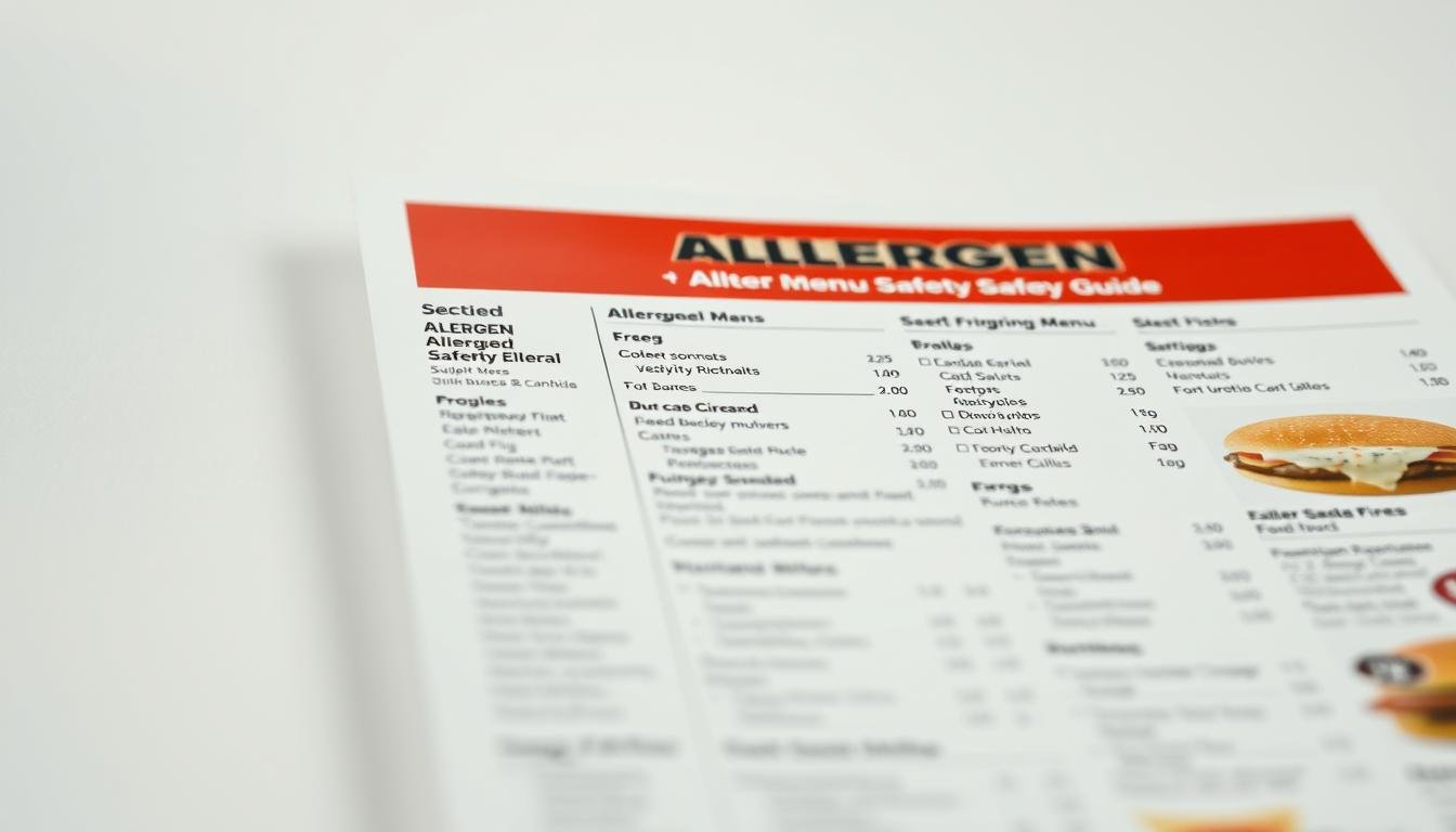 Burger King Allergen Menu