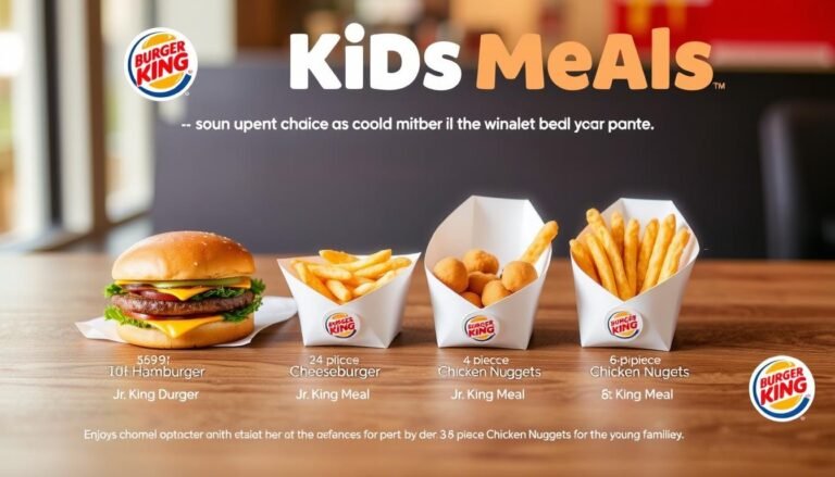 Burger King Kids Menu