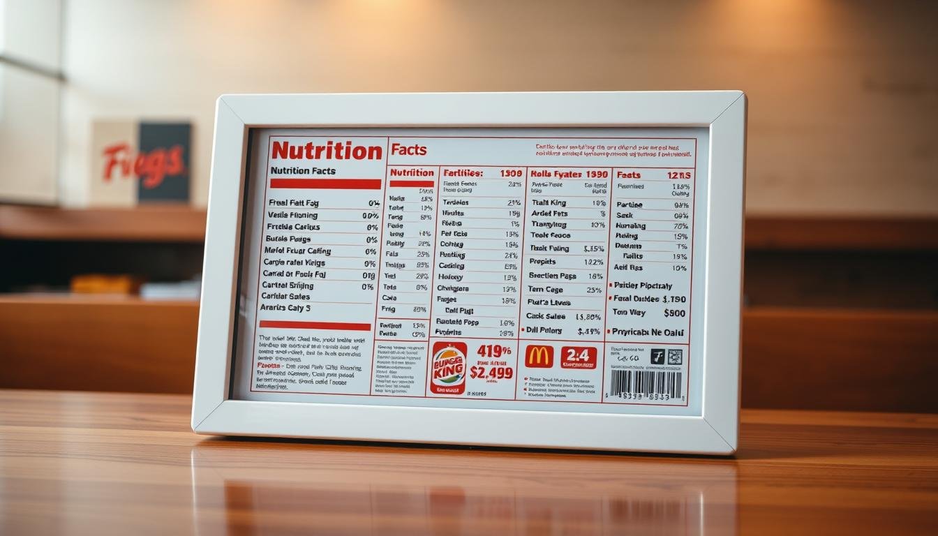 Burger King Menu Nutrition