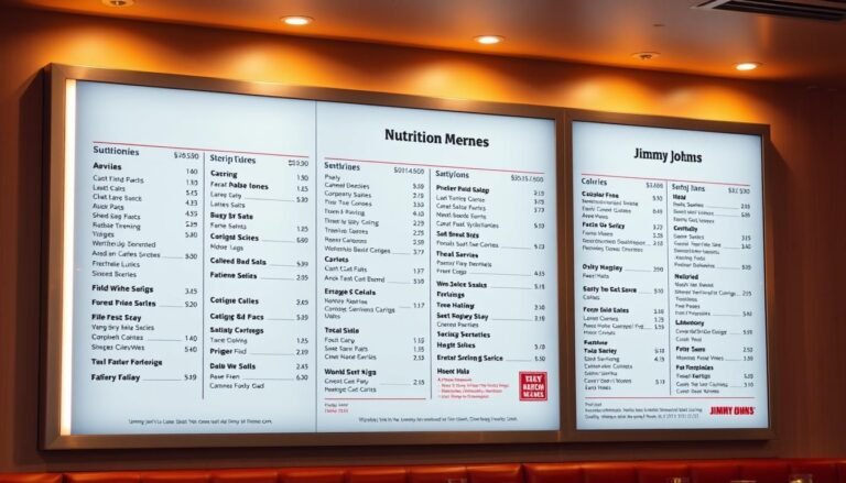 jimmy johns menu calories