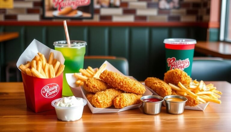 raising cane's chicken fingers menu
