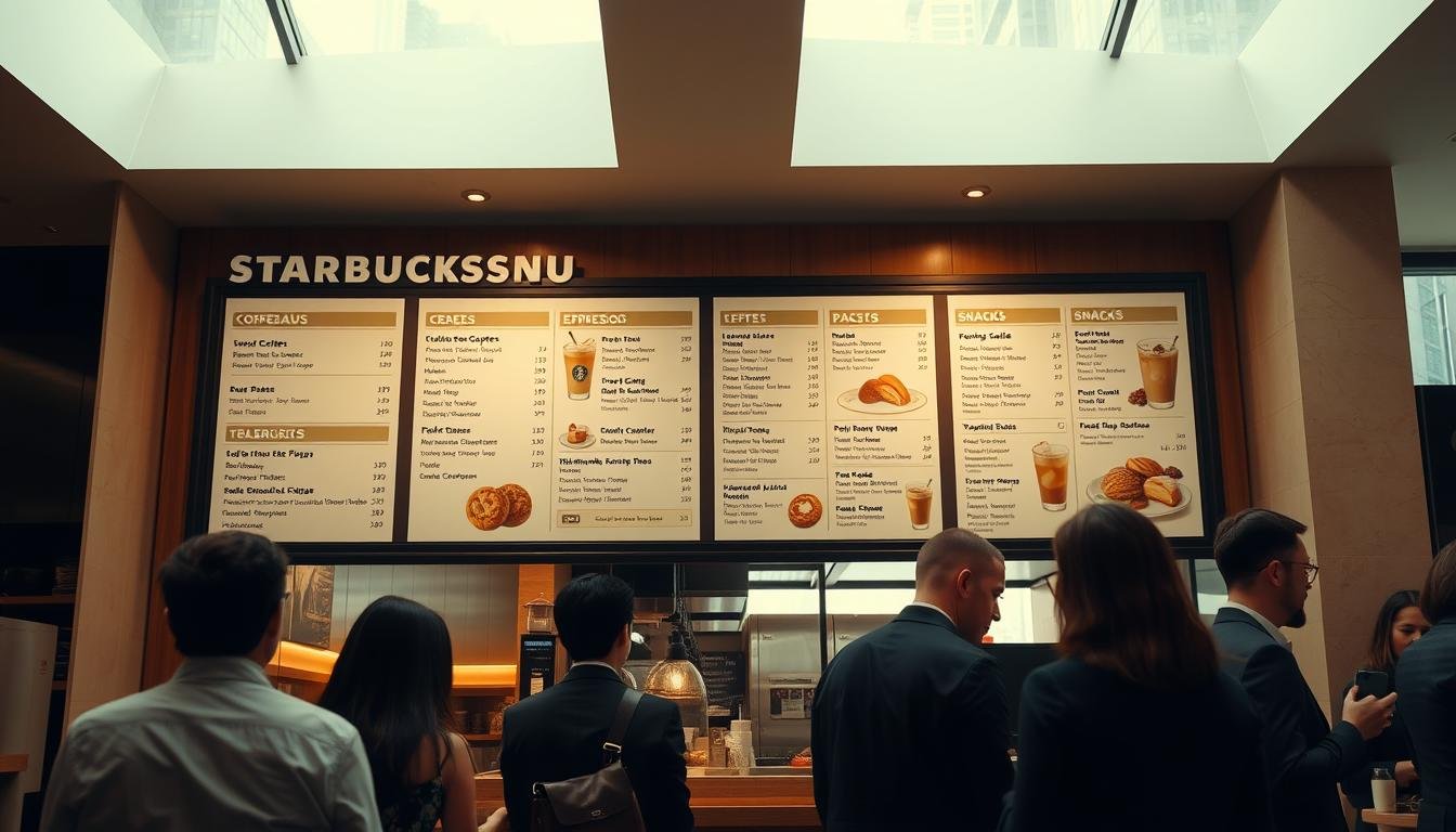 starbucks coffee menu
