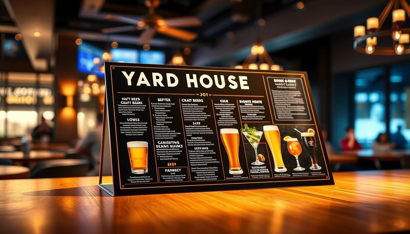 yard house drink menu