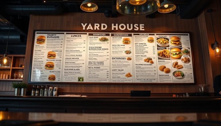 yard house lunch menu
