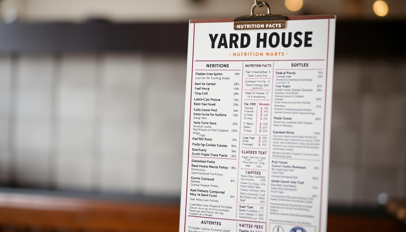 yard house menu nutrition
